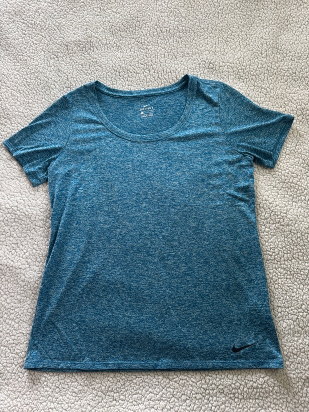 Nike Women’s Short Sleeve Heathered Teal Performance Tee